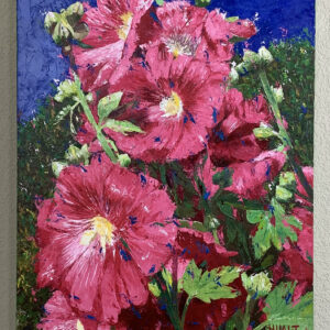 Just Right (hollyhocks)