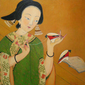 Chinese Woman Sewing (Asian)