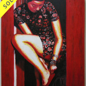 Red Woman and Shoe
